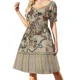 thumbnail image 3 of Receta de cóctel Mint Julep Vestido de manga corta Vestido de fiesta de lujo para mujer Vestido de noche de graduación de verano para mujer a la moda, 3 of 7