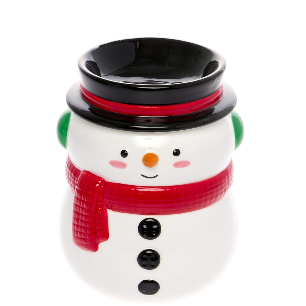 Mindful Design Holiday Themed Snowman Electric Wax Warmer LightUp