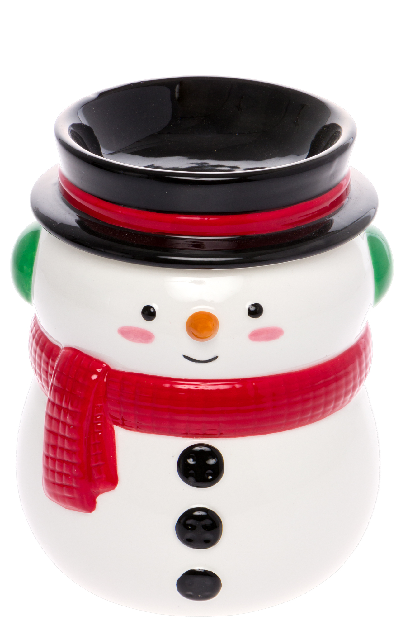 Mindful Design - Holiday Themed Snowman Electric Wax Warmer - Light-Up Christmas Pluggable Home 
