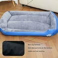 thumbnail image 5 of Washable Orthopedic Dog Bed with Bolster for Medium Breeds, Supportive & Machine-Washable Pet Mat for Joint Pain Relief, Cozy Rectangle Design for Indoor Use NAJKZA | Gray, 5 of 8