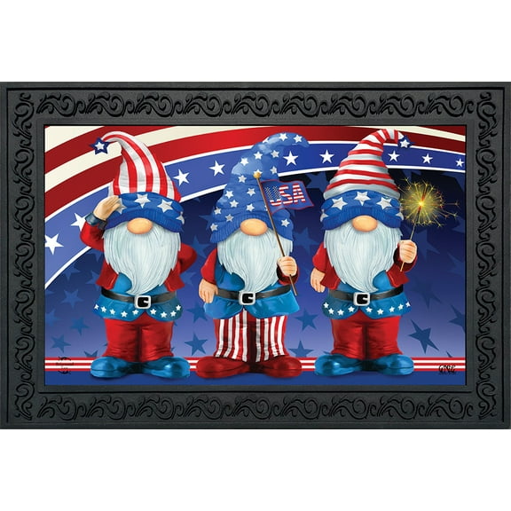 Briarwood Lane Patriotic Gnomes Doormat