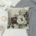 thumbnail image 2 of COMIO Monstera Decorative Throw Pillow Case, Abstract Modern Minimalist Watercolor Floral Arrangement Neutral Tones, Cushion Cover for Couch Living Room Car, Pale Sage Green Blush, 2 of 5