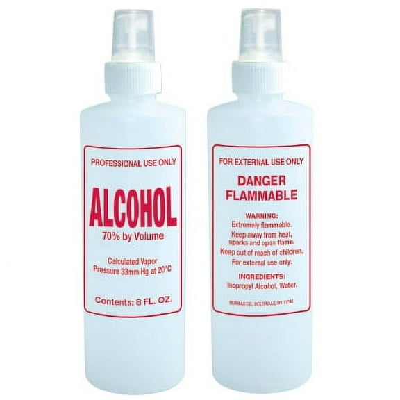 Empty Imprinted Spray Bottle Alcohol 8 oz. Item#B113