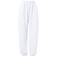 thumbnail image 6 of XINXIAOO Unisex Boys Girls Sweatpants Classic Fit Elastic Waist Wide Leg Pants with Pockets Girls Athletic Pants White Pants Kids Spring Fall Pants 10-11 Years, 6 of 7