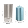 thumbnail image 2 of thinsony Coarse Rack Tip Scented Candle Mold Geometric Shape Plastic Candle Making Molds for Making Paraffin Wax and Carnauba Wax, 2 of 5