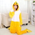 thumbnail image 2 of Yellow Duck Costume Flannel Winter One-piece Pajamas For Women With Pockets Kawaii Cartoon Duck Cosplay Onesie Pyjamas Femmes, 2 of 6