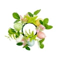 thumbnail image 2 of Sharprepublic Easter Candle s Wreath Greenery Wreath Decorative Mini Wreath Pillar Candleholder for Living Room Tabletop Farmhouse, 2 of 8