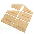 thumbnail image 1 of Plantillas de patrones de carteras de acrílico transparente, juego de dibujos, herramienta de bricolaje para manualidades de cuero, 1 of 15