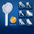 thumbnail image 4 of Hovmgk High-Pressure Handheld Showerhead, 8 Spray Modes, ABS Material, Black/Gray/Silver, High-Pressure Shower for Low Water Pressure, Perfect for Seniors, Kids & Home Use, Easy Install, 4 of 6