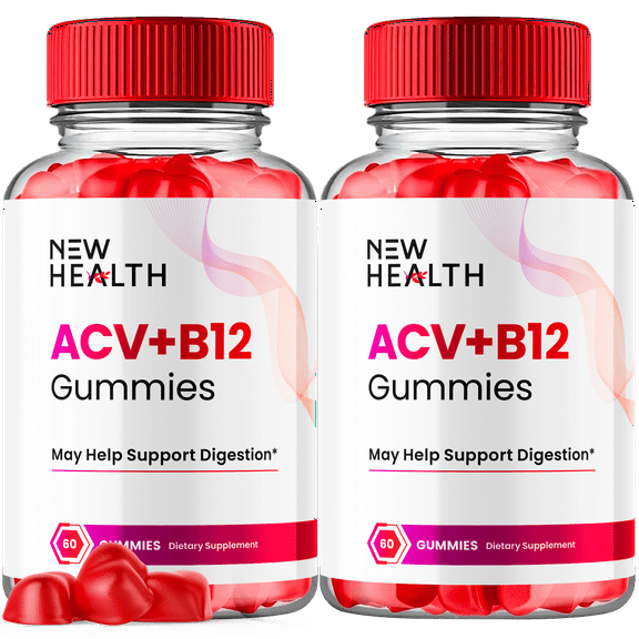 New Health Keto ACV Gummies Advanced Apple Cider Vinegar Supplement 1000MG 120 Gummies
