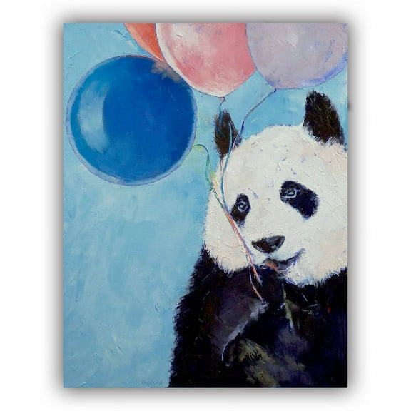 ArtWall Michael Creese "Panda Party" Art Appeals Removable Wall Art