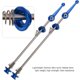 thumbnail image 3 of Titanium Alloy Folding Wheel Set for Mountain Bike, Quick Release Lever, Titanium Stem, Blue, 3 of 4