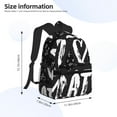 thumbnail image 3 of Goofa I love Math Print Casual Backpack for Women Men,Waterproof High School Bookbag,Lightweight Travel Daypack,Classic College Backpack,Laptob Backpack, 3 of 6