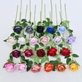 thumbnail image 3 of Cascada de pared de rosas de franela de una sola perla, simulación de flores falsas, arreglo floral, decoración del hogar, 3 of 4