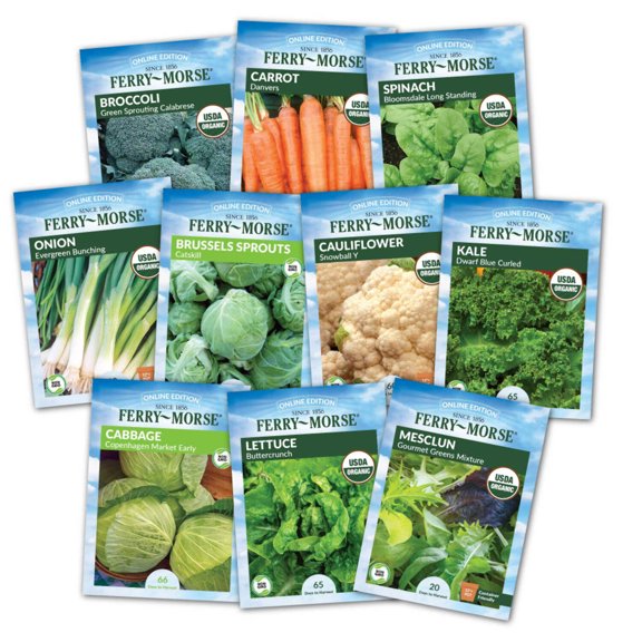 Ferry-Morse Cold Hardy Vegetable Seed Garden Variety Pack - 10 Pack