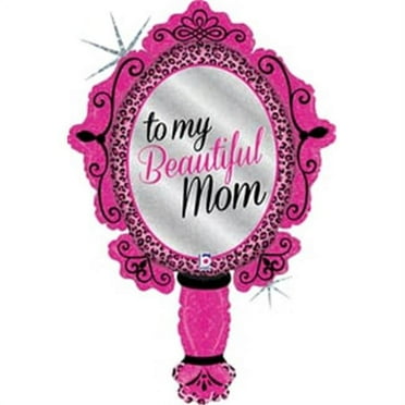 Betallic 77528 39 in. Beautiful Mom Mirror Shape Balloon
