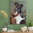 thumbnail image 2 of Boxer Dog Canvas Size 8x12 Electric Guitar Canvas – Funny Boxer Dog Team Player Wall Art, Ideal Gift Electric Guitar , Dog Owner, 2 of 5