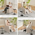 thumbnail image 7 of YRLLENSDAN Living Room Recliner Chair with Massage, Adjustable PU Leather Single Sofa Chair for Bedroom Ergonomic Reading Chairs for Adults Accent Seating Chair with Padded Backrest, 7 of 7