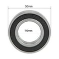 thumbnail image 4 of Uxcell 16 x 30 x 10mm Deep Groove Ball Bearings Double Sealed Chrome Steel P0, 4 of 5