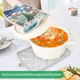 thumbnail image 4 of 2 Pack Pot Holders for Kitchen Heat Resistant Hot Pads Sets for Cooking Baking Charming Christmas Scene, 4 of 7