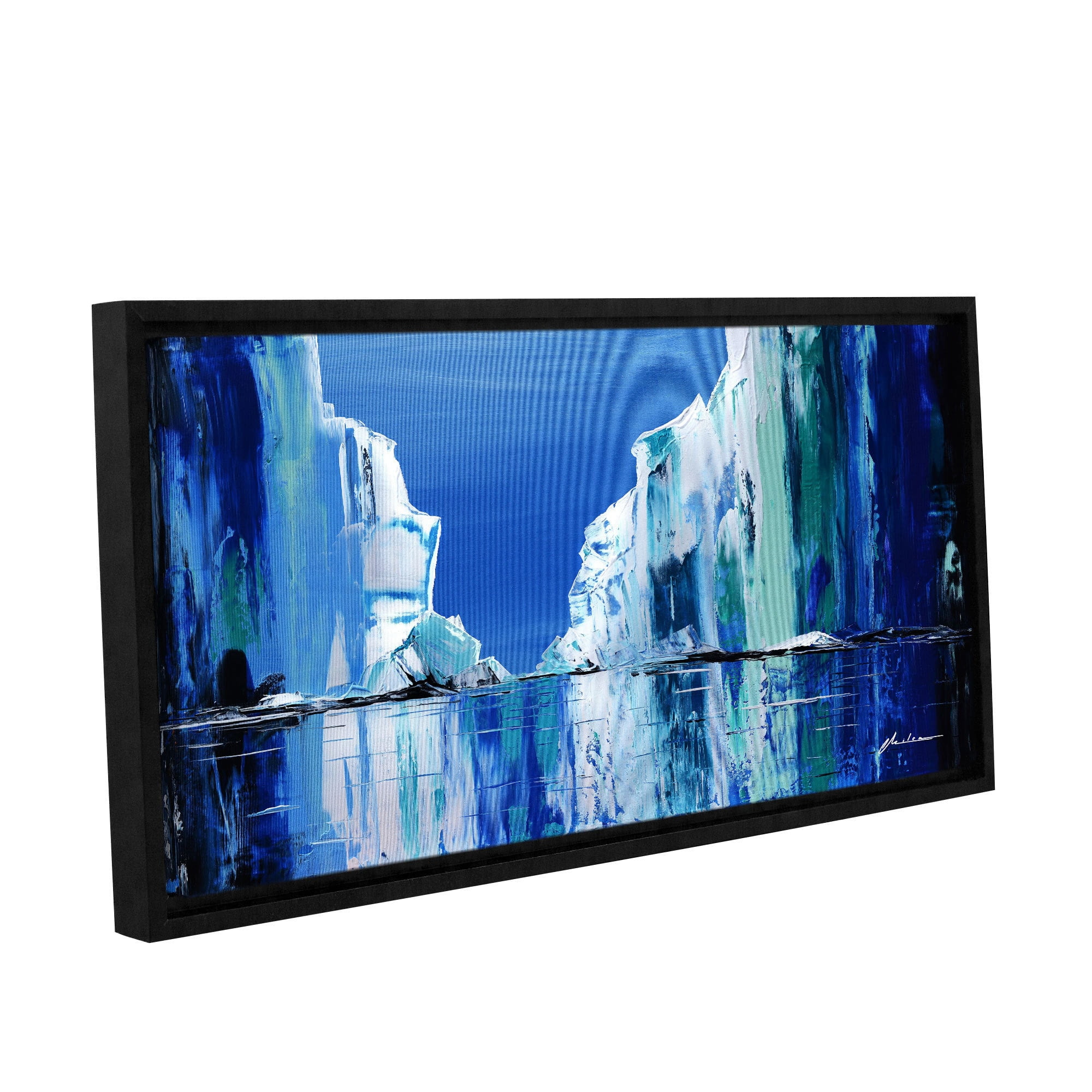 ArtWall Milen Tod "Gelid" Gallery-wrapped Floater-framed Canvas