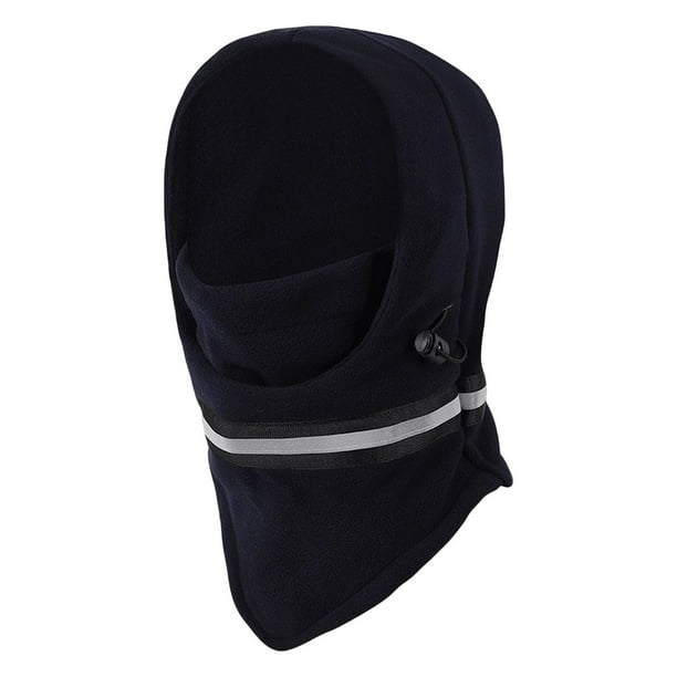 Pasamontañas cálido de esquí protección térmica para clima frío con raya reflectante para la cabeza para hombres Mujeres Sunnimix 33cmx32cm