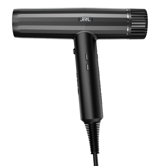 JRL USA Forte Pro Dryer - Ionic, 3 Settings for Speed and Temp, Ceramic (Black)
