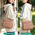 thumbnail image 3 of Sunyuer Multi-Pocket Waterproof Nylon Crossbody Bag for Women, Lightweight Adjustable Strap Shoulder Messenger Bag Large Capacity Daily Purse for Travel Shopping Work, 3 of 8