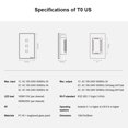 thumbnail image 3 of Yeacher T0US1C-TX 1 Gang Smart WiFi Wall Light Switch APP/Touch Control Timer Standard Panel Smart Switch Compatible with Home/Nest &, 3 of 8