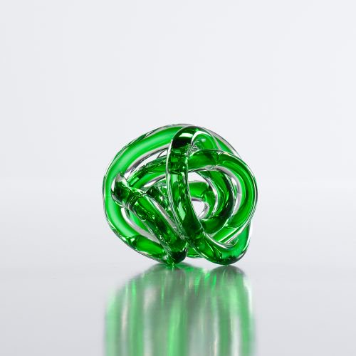 Torre & Tagus Orbit Glass Decor Ball Small Green