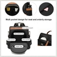 thumbnail image 4 of Sunyuer Women Anti Theft Backpack Purse, Color Block Fashion Ladies Backpack, Lightweight Casual Travel Daypack, Convertible Crossbody Shoulder Handbag with Bow Decor for Shopping Work Trip, 4 of 8