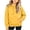 Yellow, variant on Girls Solid Color Hoodie, Drawstring Pocket Soft Loose Pullover, Long Sleeve Casual Top For Kids Yellow 12-13Years
