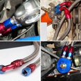 thumbnail image 5 of AN10 Red Blue Aluminium end Fitting PTFE hose fitting 0 45 90 180 Degree Swivel AN10 Fitting Adapter Hose End Oil Fuel Fitting, 5 of 5