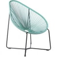 thumbnail image 2 of Acapulco Indoor Outdoor Steel Papasan Lounge Chair with Wasabi Rope, 2 of 11
