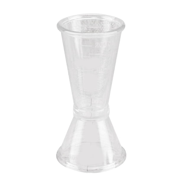 Cóctel de plástico Jiggers dobles Copas de Taza medidora de 20ml shamjiam Clear Cocktail Jiggers dobles