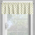 thumbnail image 2 of Ambesonne Flower Valance Pack of 2, Blooming Rose Branches, 42"X12", Yellow and Pale Green, 2 of 5