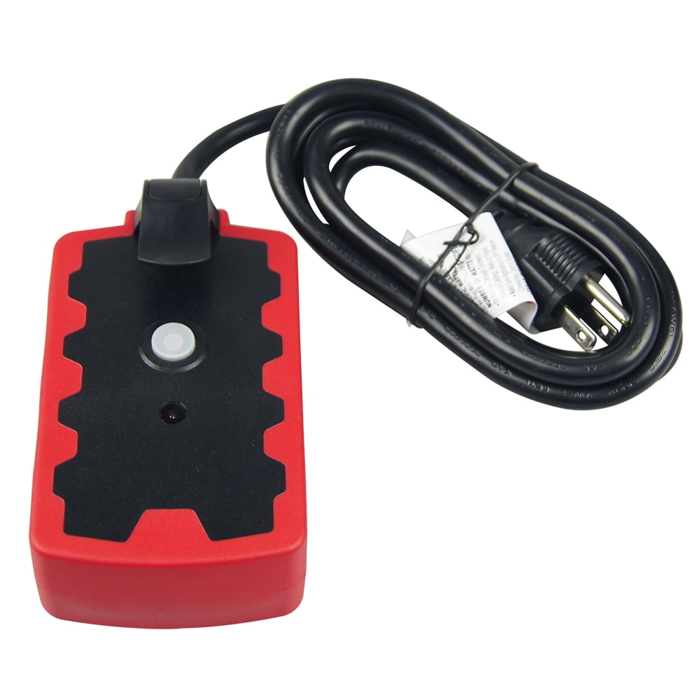 Hyper Tough Outdoor 6-Outlet 6ft Extension Cord Hub, Red/Black