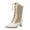 White, variant on Vintage Women Victorian Booties 70s Lace Up Kitten Heel Ankle Boots