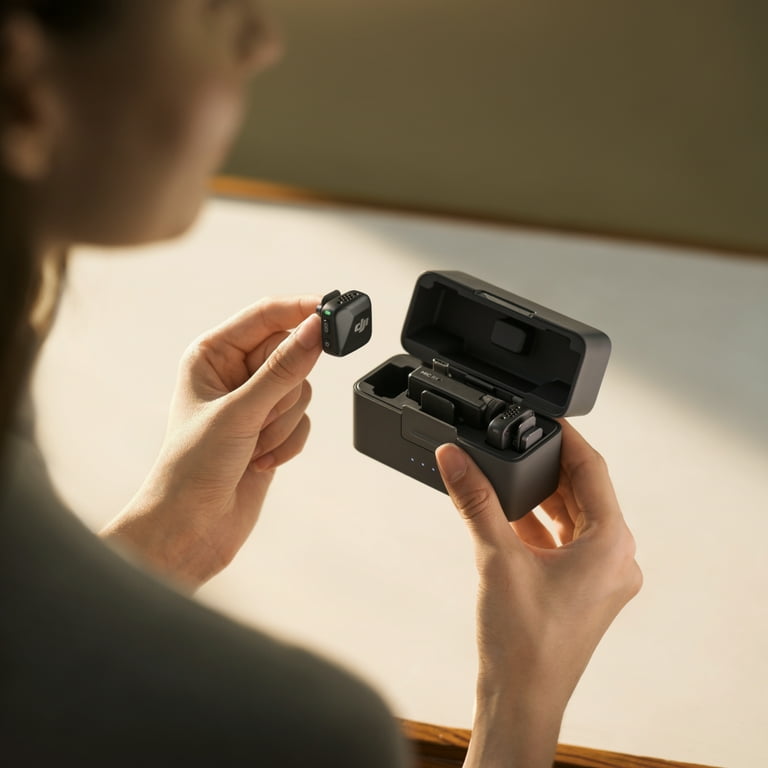 DJI Mic Mini (2 TX + 1 RX + Charging Case), Ultralight with