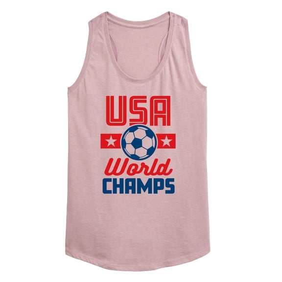 Instant Message - American Soccer World Champs Graphic Racerback Tank