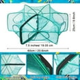 thumbnail image 3 of Minnow Trap, Include Fishing Bait Trap and Cylindrical Hexagon Crab Crawfish Trap, Lobster Shrimp Collapsible Cast Nets Portable Folded Fishing Accessories, 3 of 4
