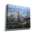 thumbnail image 2 of Epic Graffiti 'Blue Paris' by Mark Lague, Canvas Wall Art, 30"x26", 2 of 3