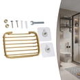 thumbnail image 3 of Metal Strong Suction Soap Dish Holder Bathroom Shower Bath Net Drain Case Tray, 3 of 9