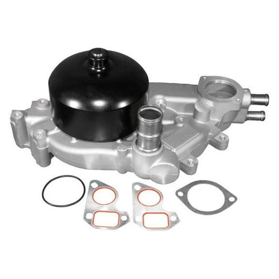 KarParts360 For Chevy Corvette 1997-2004 Engine Water Pump Set | Steel Impeller | 4 Outlet | 6 Mounting Hole | 7 Impeller Vane | Replacement For 19195105