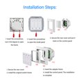 thumbnail image 3 of WiFi Curtain Switch, AC110-240V Electric Roller Blind Switch APP Voice Control  for Bedroom Living Room, 3 of 8