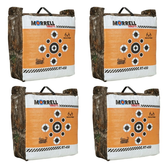 Morrell Targets 2 Sided Archery Bag Target, Edge Camouflage, 4 Pack