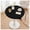 Black, variant on PU Leather Round Tablecloth, With Elastic Edge, Oilproof, Waterproof, Stain-Resistant, Wipeable, Kitchen Table Cover For Restaurant, Dining Room, Party