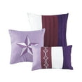 thumbnail image 3 of HGMart Bedding Comforter Set Bed In A Bag - 7 Piece Luxury Microfiber Bedding Sets - Oversized Bedroom Comforters, Queen Size, Purple, 3 of 5