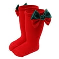 thumbnail image 1 of XDZJLR Chaussettes pour Bébé Hiver Chaudes Longues Tout-Petits Garçons Filles Enfants Princesse Chaussette de Sol Rouge 12-36 Mois, 1 of 6