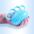 thumbnail image 6 of Practice Hand Grip Elderly Exercise Ball Hand Stress Ball Finger Grip Ball Finger Strength Trainer Hand Finger Exerciser BLUE, 6 of 6
